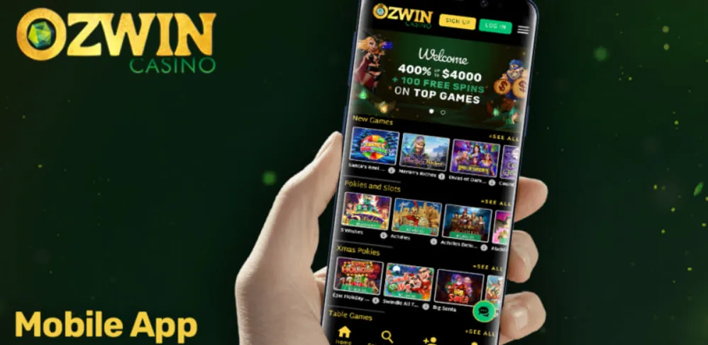 OzWin Casino App Screenshot